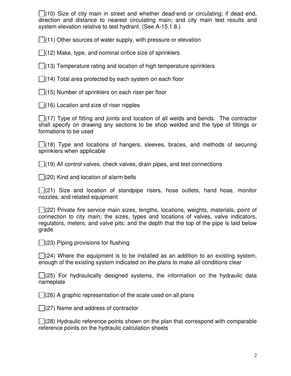 2013 NFPA 13 Automatic Sprinkler Review Requirements - DeKalb County, Georgia (United States), Page 2