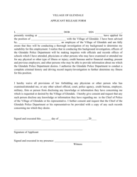 Application for Employment - Village of Glendale, Ohio, Page 5