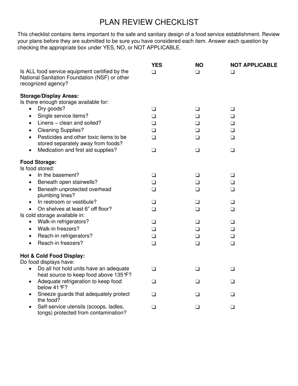 Plan Review Application for Food Service Establishments - Borough of Emmaus, Pennsylvania, Page 4