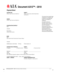 Form A312-2010 Aia Bond Form - City of Adrian, Michigan, Page 5