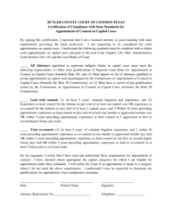 Application for Approval as Indigent Criminal Defense Counsel - Butler County, Ohio, Page 3