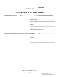 Form 18.9 Petitioner&#039;s Account - Butler County, Ohio, Page 2