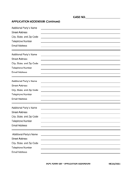 BCPC Form 639 Application Addendum - Butler County, Ohio, Page 2