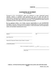 Form 26.0 Petition for Involuntary Treatment of Alcohol and Other Drug Abuse - Butler County, Ohio, Page 3