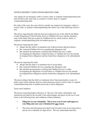 Document preview: Motion for an Emergency Order to Restrict Visitation/Parenting Time and/or Hearing - Butler County, Ohio