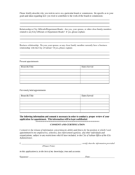 Application for Appointment on City Board or Commission - City of Adrian, Michigan, Page 2