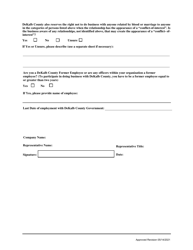 Conflict of Interest Form - DeKalb County, Georgia (United States), Page 2