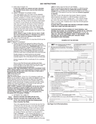 Instructions for Form P-1040 City of Parma Income Tax Return - City of Parma, Ohio, Page 2