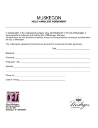 Film Permit Application - City of Muskegon, Michigan, Page 2