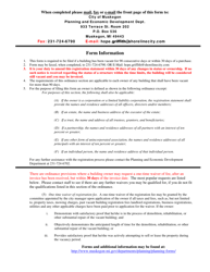 Vacant Building Registration Form - City of Muskegon, Michigan, Page 2