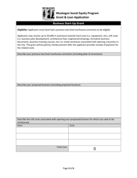 Social Equity Grant Application - City of Muskegon, Michigan, Page 3