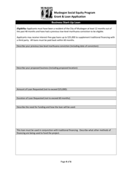 Social Equity Grant Application - City of Muskegon, Michigan, Page 4