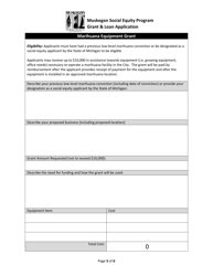 Social Equity Grant Application - City of Muskegon, Michigan, Page 5