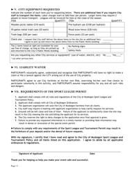 Sports Leagues and Tournaments Application - City of Muskegon, Michigan, Page 3