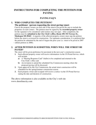 Petition for Paving - City of Muskegon, Michigan, Page 2