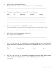 Juror Questionnaire - Belmont County, Ohio, Page 3