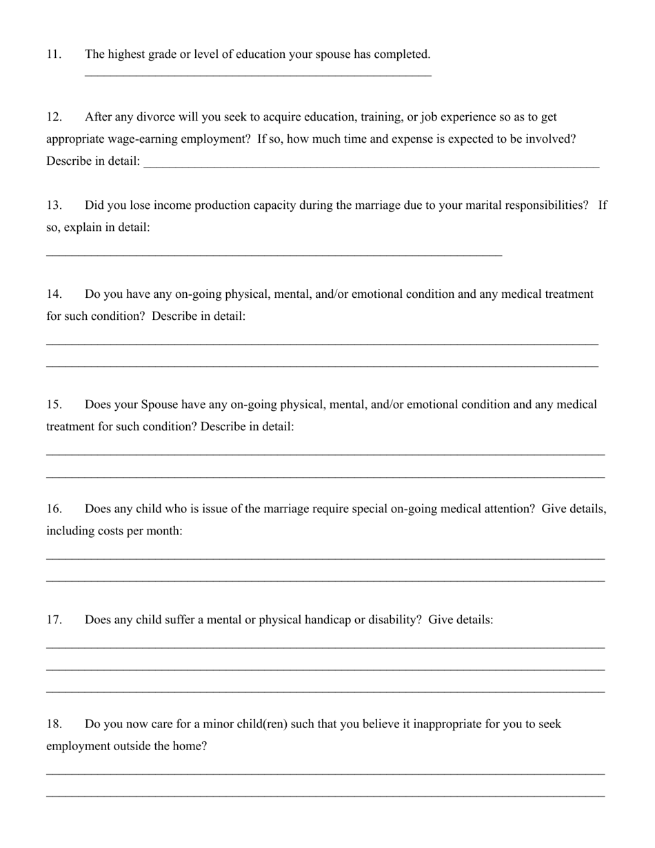 Financial Affidavit - Belmont County, Ohio, Page 3