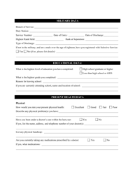 Pre-trial Supervision Questionnaire - Adult Probation - Belmont County, Ohio, Page 5