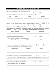 Pre-trial Supervision Questionnaire - Adult Probation - Belmont County, Ohio, Page 7
