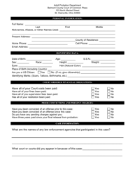 Sealing of Record Investigation Questionnaire - Adult Probation - Belmont County, Ohio, Page 3