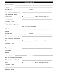 Sealing of Record Investigation Questionnaire - Adult Probation - Belmont County, Ohio, Page 5