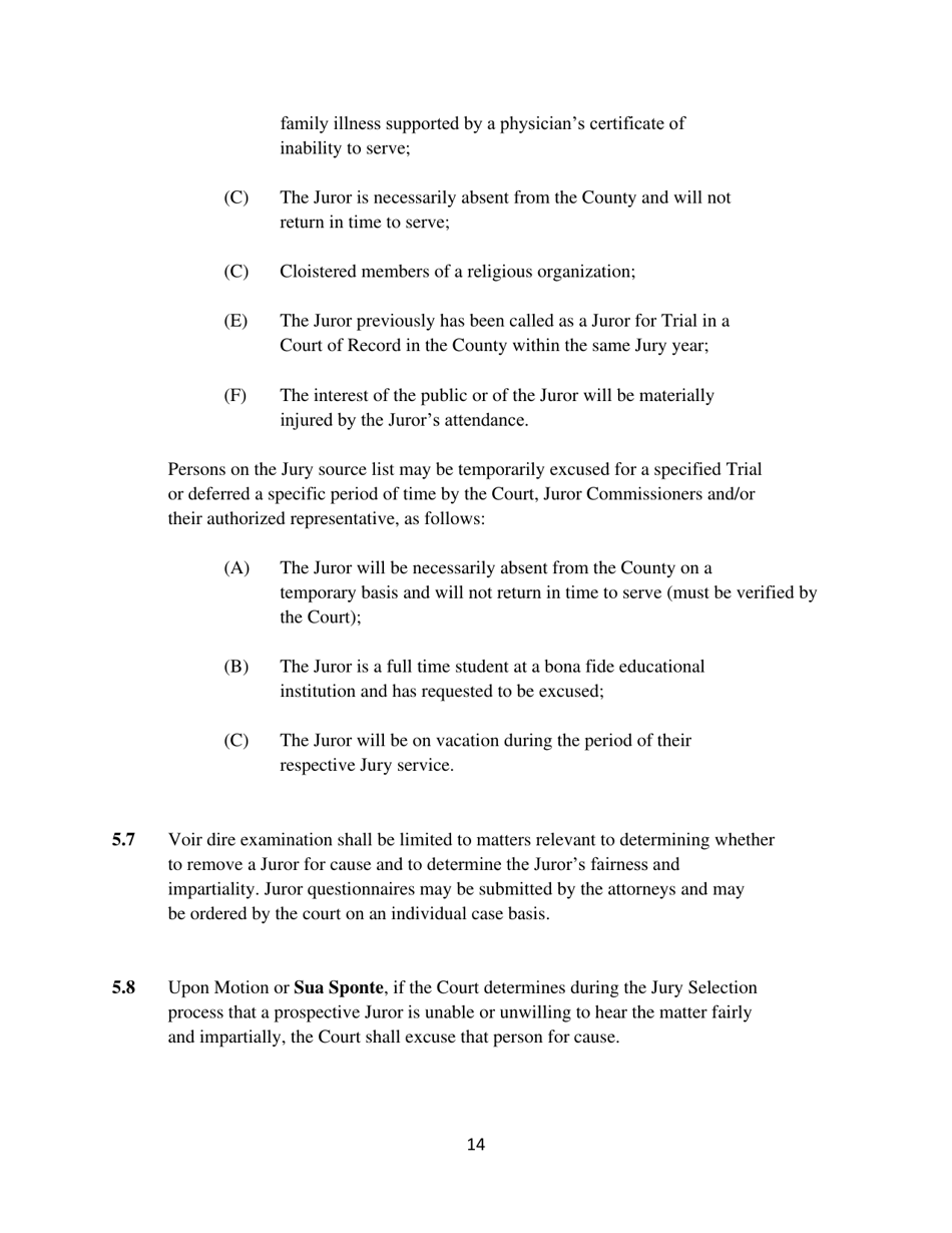 Appendix A Request for Excuse or Deferral - Belmont County, Ohio, Page 3