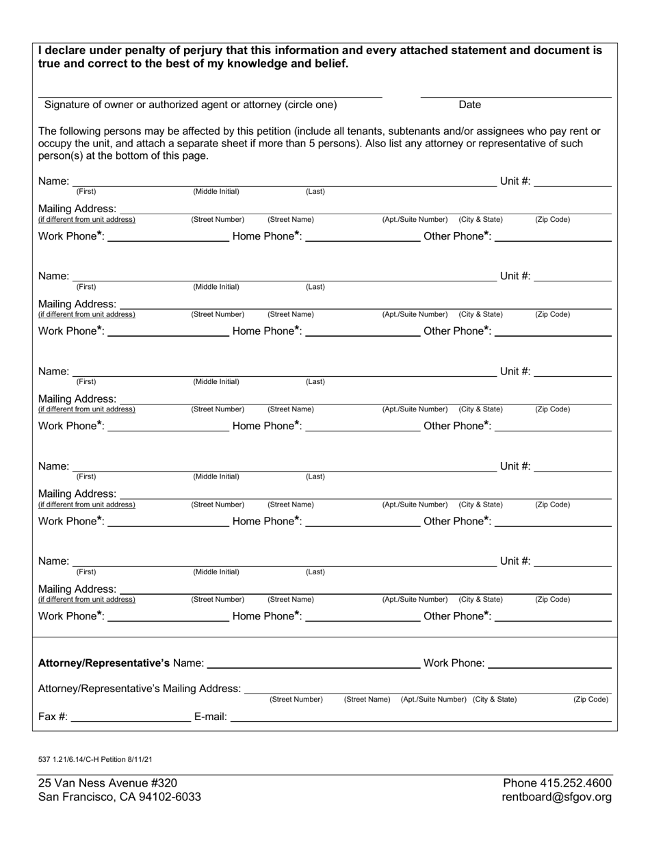 Form 537 - Fill Out, Sign Online and Download Printable PDF, City and ...