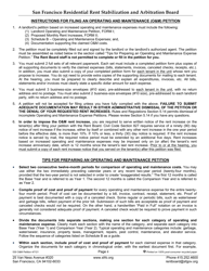 Form 530 Landlord Operating and Maintenance (O&amp;m) Petition - City and County of San Francisco, California, Page 2
