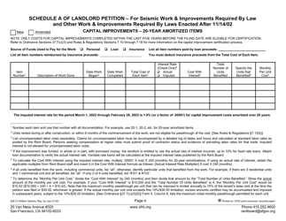 Form 528 Landlord Capital Improvement Petition for Seismic and Other Work Required by Law - City and County of San Francisco, California, Page 8