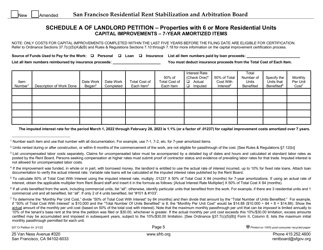 Form 527 Landlord Capital Improvement Petition for Properties With 6 or More Residential Units - City and County of San Francisco, California, Page 9