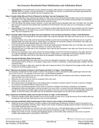 Instructions for Form 542 Utility Passthrough Calculation Worksheet - City and County of San Francisco, California, Page 2