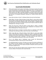 Form 541 Notice of Intent to Withdraw Residential Units From the Rental Market - City and County of San Francisco, California