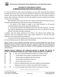 Form 541 Notice of Intent to Withdraw Residential Units From the Rental Market - City and County of San Francisco, California, Page 3
