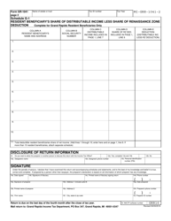 Form GR-1041 Income Tax Return for Estates and Trusts - City of Grand Rapids, Michigan, Page 6