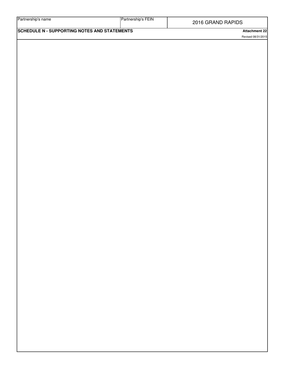 Form GR-1065 Partnership Income Tax Return - City of Grand Rapids, Michigan, Page 16