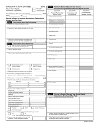 Form GR-1065 Partnership Income Tax Return - City of Grand Rapids, Michigan, Page 21