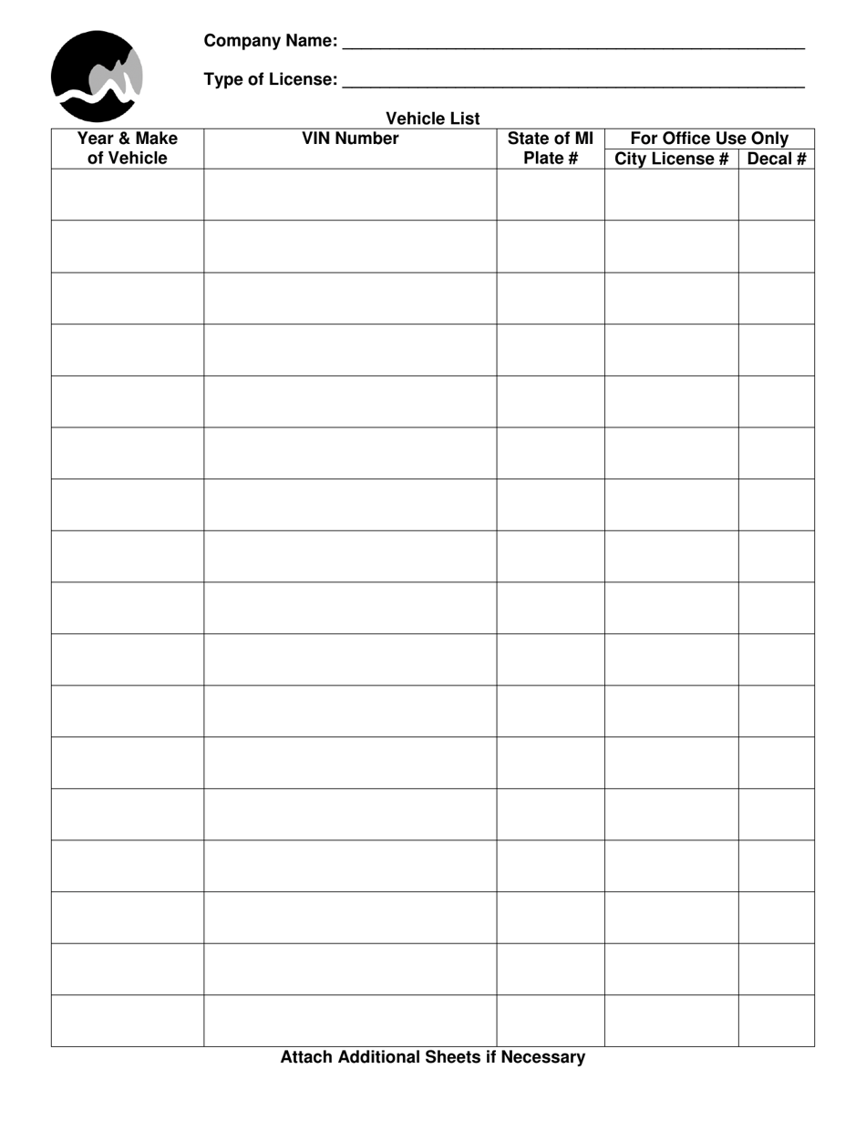 Business License Application - Solid Waste Hauler Company - City of Grand Rapids, Michigan, Page 5