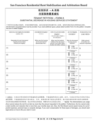 Form 516 A Tenant Petition - City and County of San Francisco, California (English/Chinese), Page 6