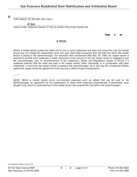 Form 517 Subtenant Petition - City and County of San Francisco, California (English/Chinese), Page 4