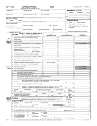 Form GR-1040R Individual Income Tax Return - Resident - City of Grand Rapids, Michigan, Page 7