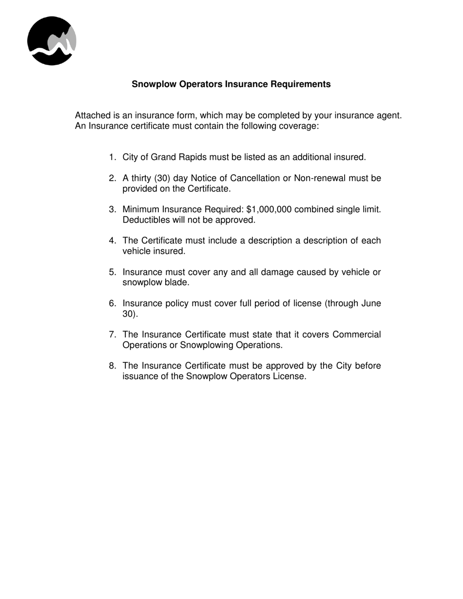 Business License Application - Snowplow Company - City of Grand Rapids, Michigan, Page 7