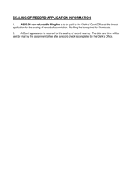 Application for Expungement - Clermont County, Ohio, Page 3