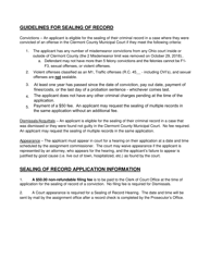 Application for Sealing of Record Involving Conviction - Clermont County, Ohio, Page 2
