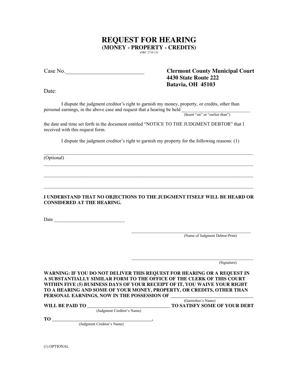 Notice to Judgment Debtor - Village of Batavia, Ohio, Page 3