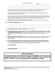 Form 10.03-E Civil Stalking Protection Order or Civil Sexually Oriented Offense Protection Order Ex Parte - Clermont county, Ohio, Page 4
