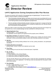 Document preview: Director Review Application Checklist - LIHTC Application Zoning Compliance/Site Plan Review - City of Grand Rapids, Michigan