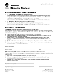 Director Review Application - City of Grand Rapids, Michigan, Page 3