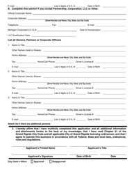 Business License Application - Sound Truck - City of Grand Rapids, Michigan, Page 2
