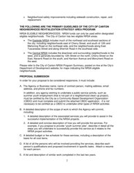 Request for Qualifications - Neighborhood Revitalization Strategy Area Program - City of Canton, Ohio, Page 2