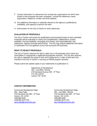 Request for Qualifications - Neighborhood Revitalization Strategy Area Program - City of Canton, Ohio, Page 3